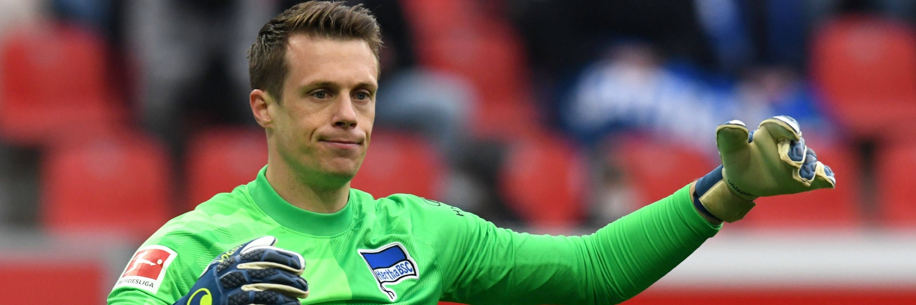 Torhüter Alexander Schwolow (30) wurde bei Hertha BSC nicht richtig glücklich und wechselt nun auf Leihbasis zum FC Schalke 04.