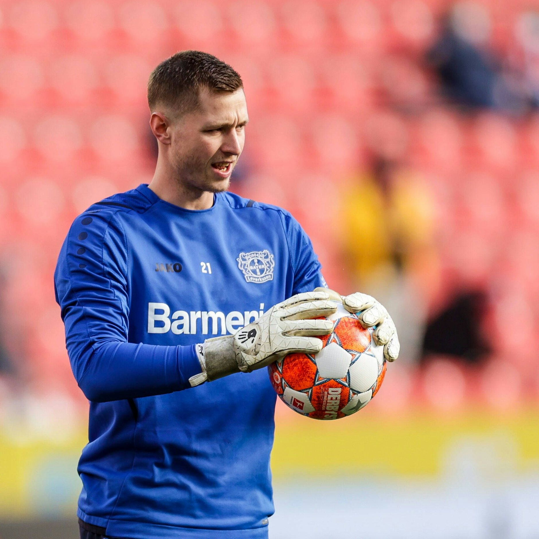 Leverkusens Lennart Grill ist ein heißer Kandidat beim 1. FC Union für die freie Torhüterstelle.