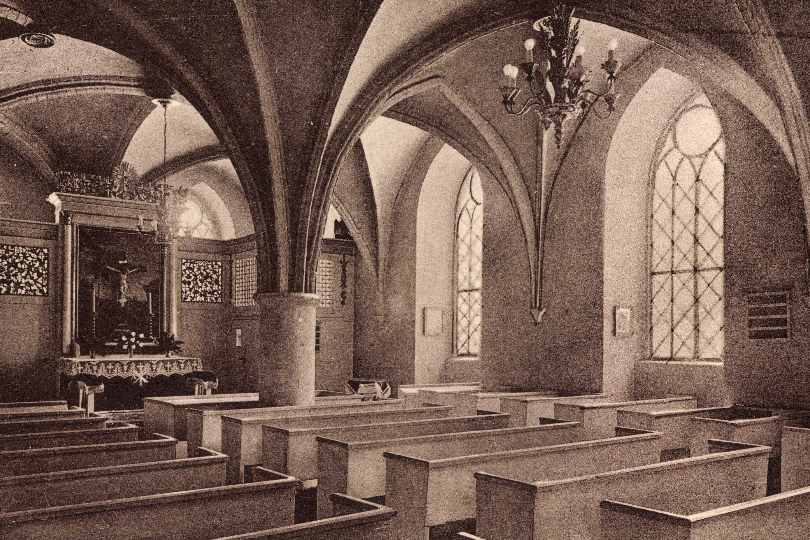Die Klosterkirche um 1933.