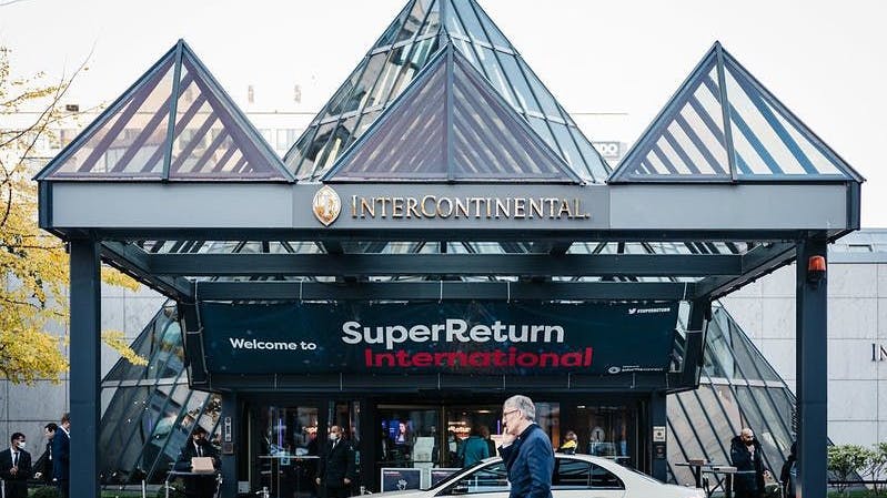 Die SuperReturn International-Konferenz in Berlin, zwischen dem 15. und 17. Juni 2022.