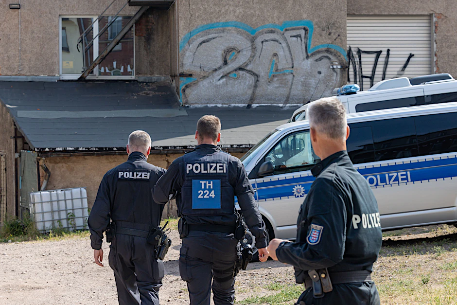 LKA-Beamte am Donnerstagmorgen