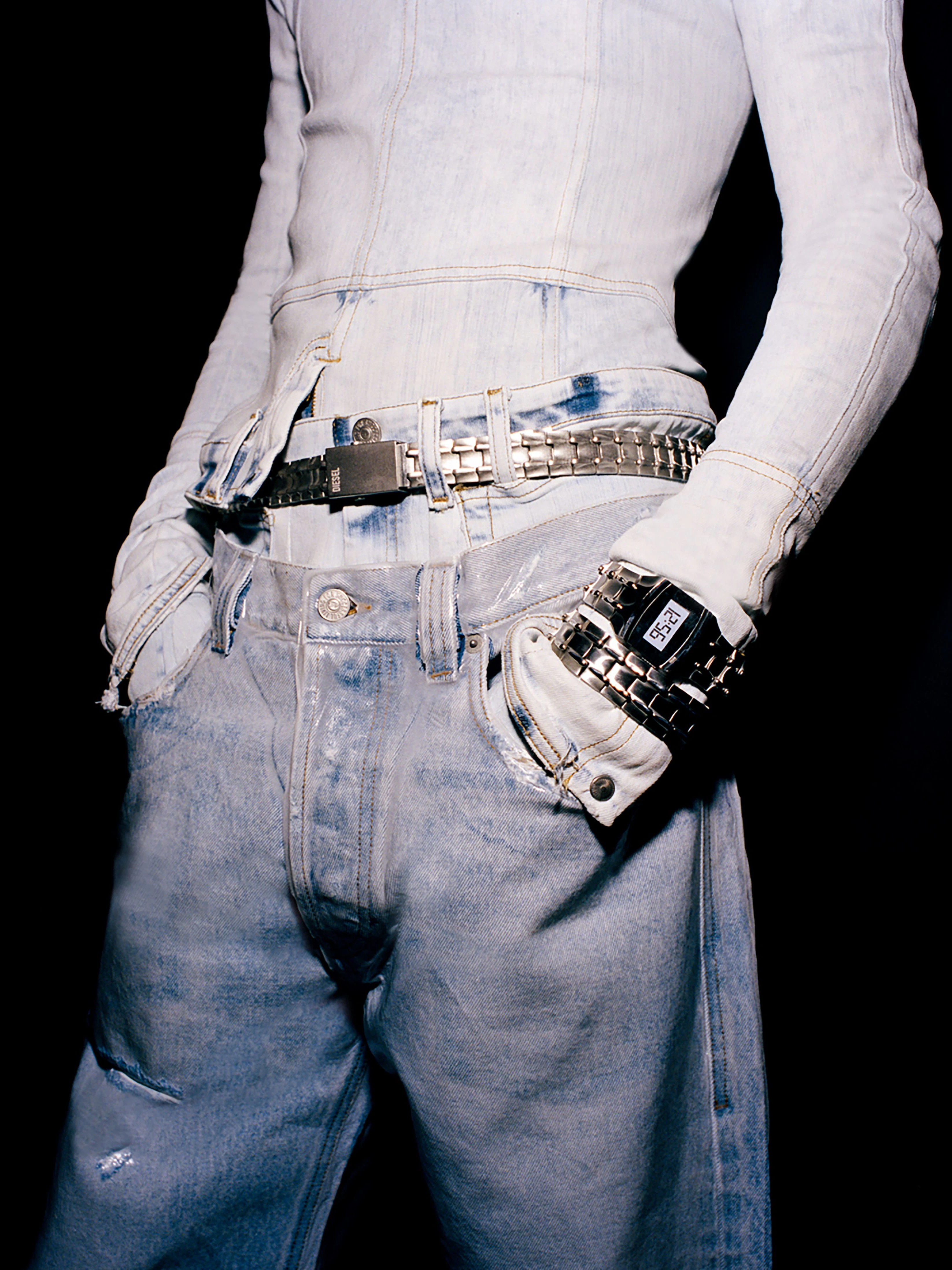 Denim architecture: Jeans is still the main theme of Diesel.