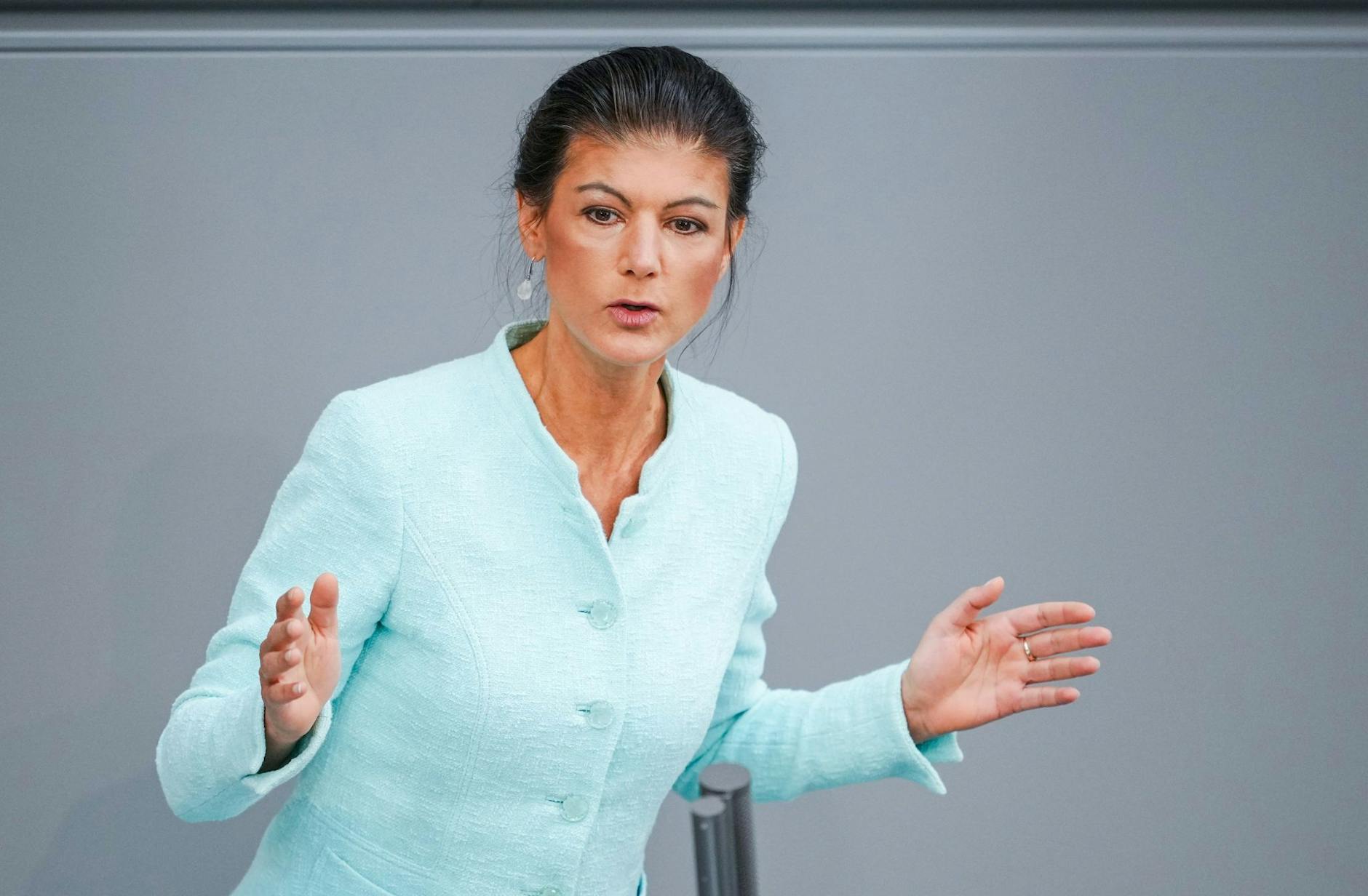 ARCHIV - «Voraussetzung für einen Verhandlungsfrieden wäre ganz sicher, dass die Ukraine auf ihre Nato-Ambitionen verzichtet»: Sahra Wagenknecht.