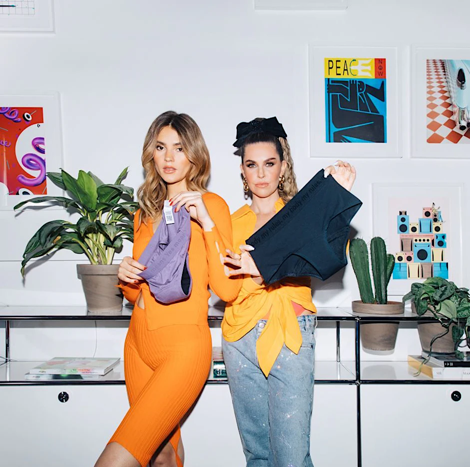 Die Influencerinnen Stefanie Giesinger und Ines Anioli werben für das Start-up.