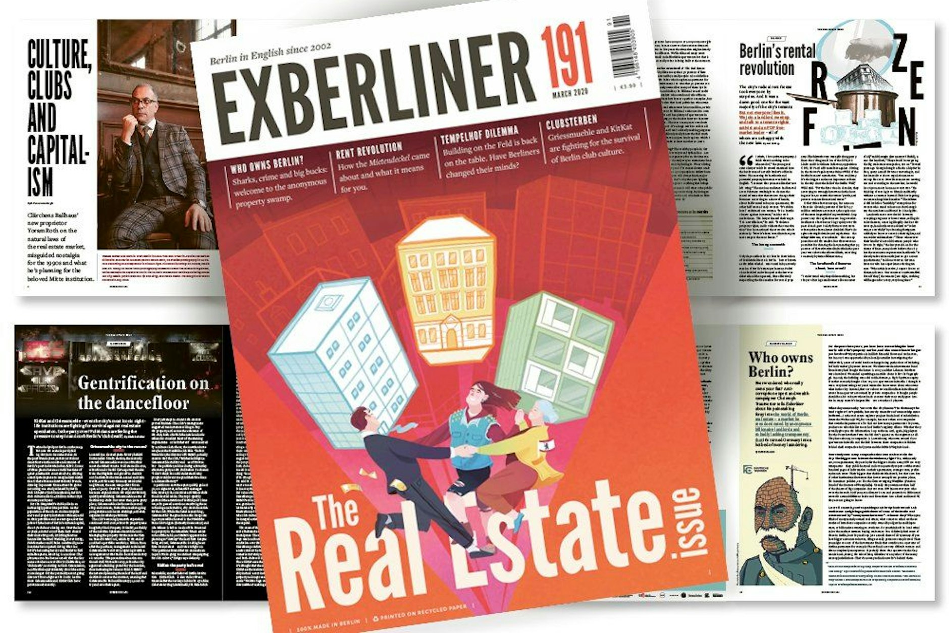 Wohnungsmarkt, Clubs, Stadttipps: Seit 20 Jahren deckt das Exberliner Stadtthemen für ein englischsprachiges Publikum auf.