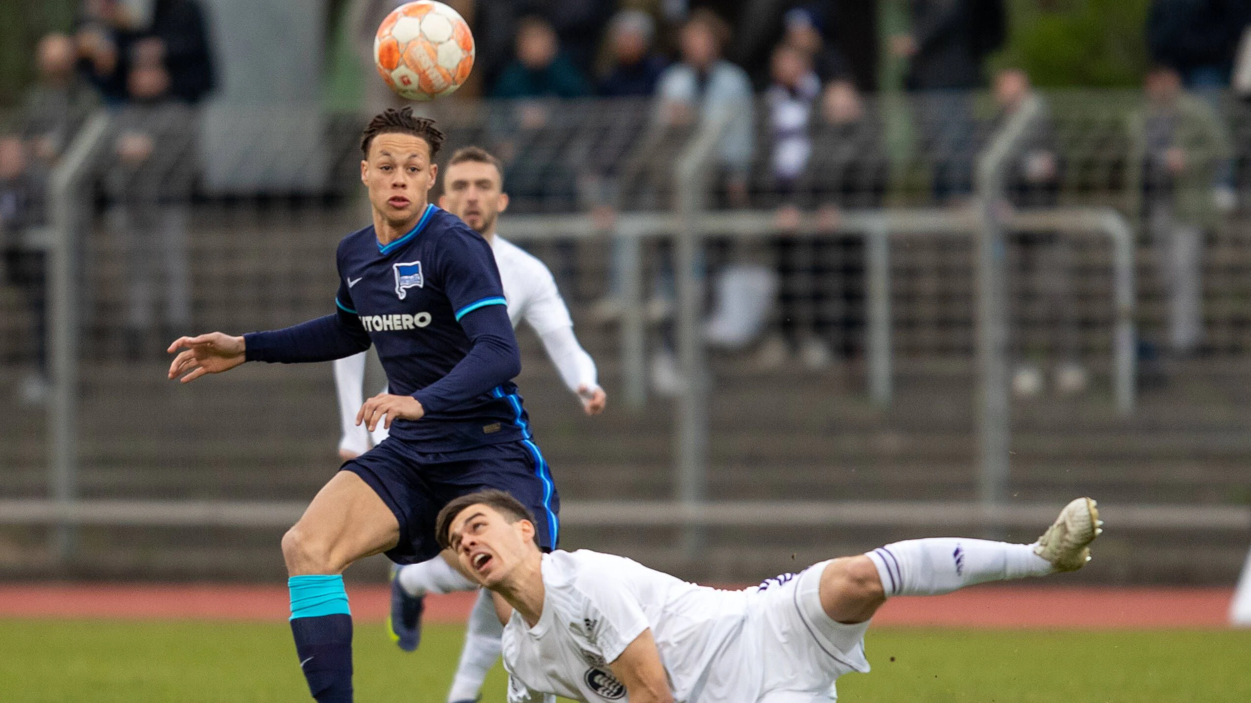U23-Stürmer Derry Scherhant (19) bekommt bei Hertha BSC einen Profi-Vertrag.