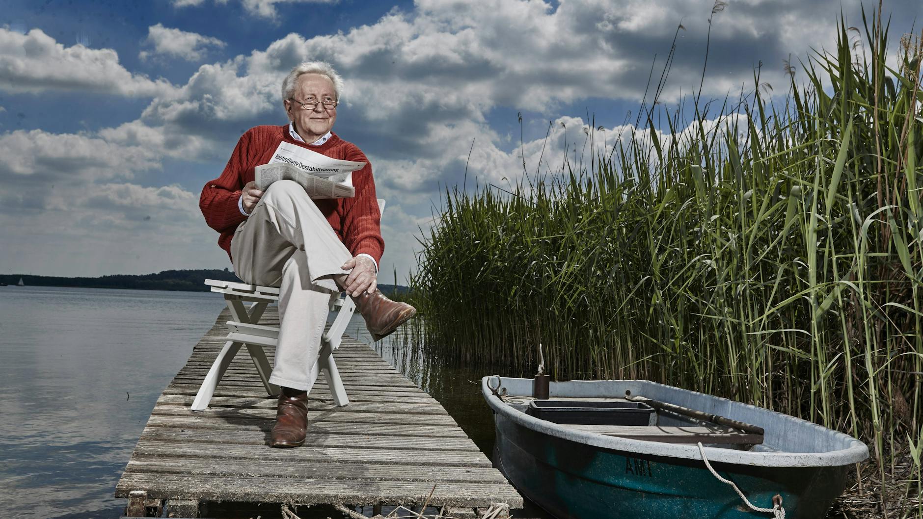 Lutz Jahoda genießt die Ruhe südlich von Berlin am Heidesee, wo der DDR-Star jetzt lebt.