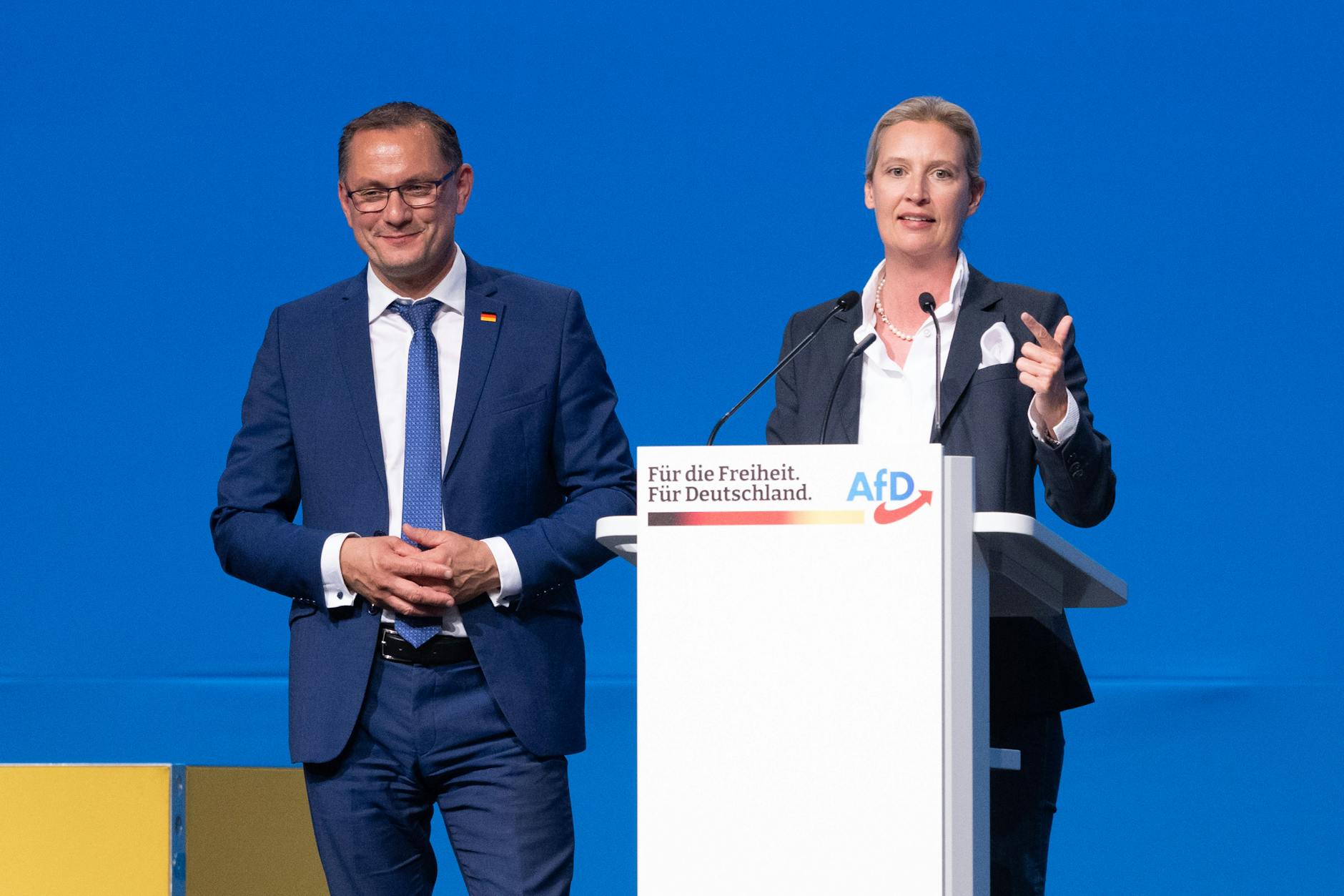 Alice Weidel und Tino Chrupalla sollen die AfD führen.