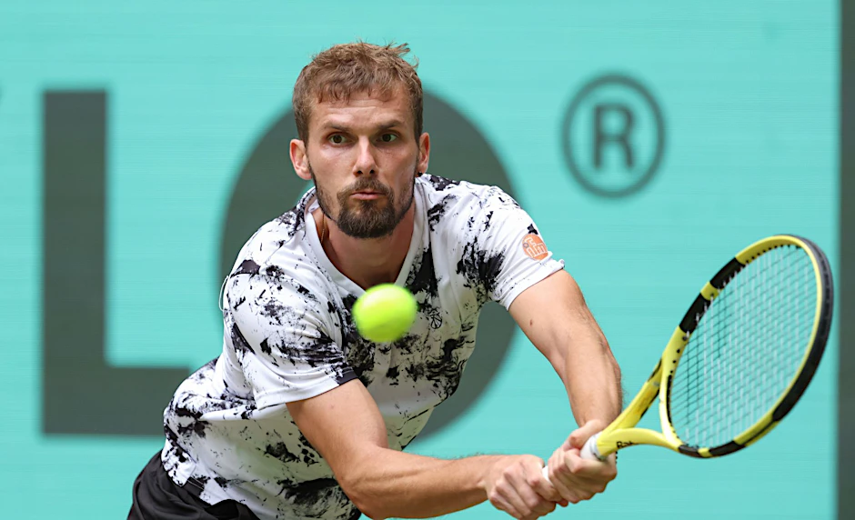 Verpasste in Halle das Halbfinale: Oscar Otte.  