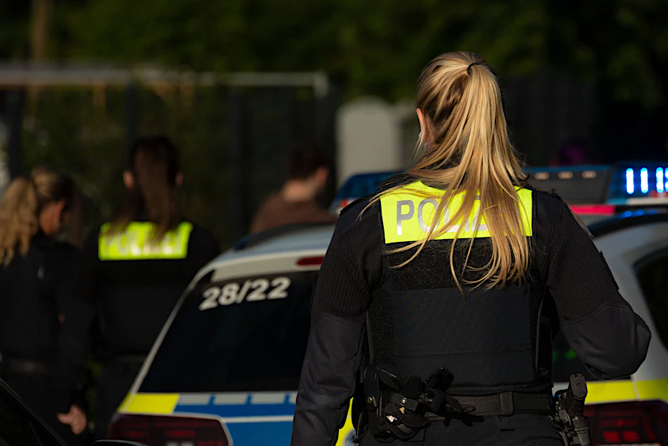 Eine Berliner Polizistin im Einsatz (Symbolbild)