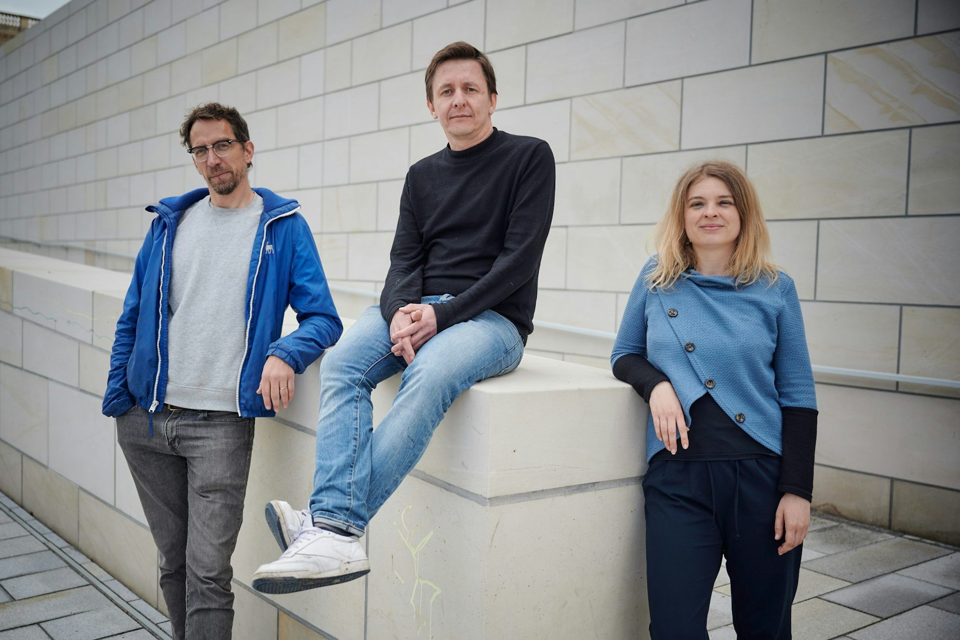 Die künstlerische Leitung des Festivals „OSTEN“: Aljoscha Begrich, Ludwig Haugk, Christine Leyerle (v.l.)