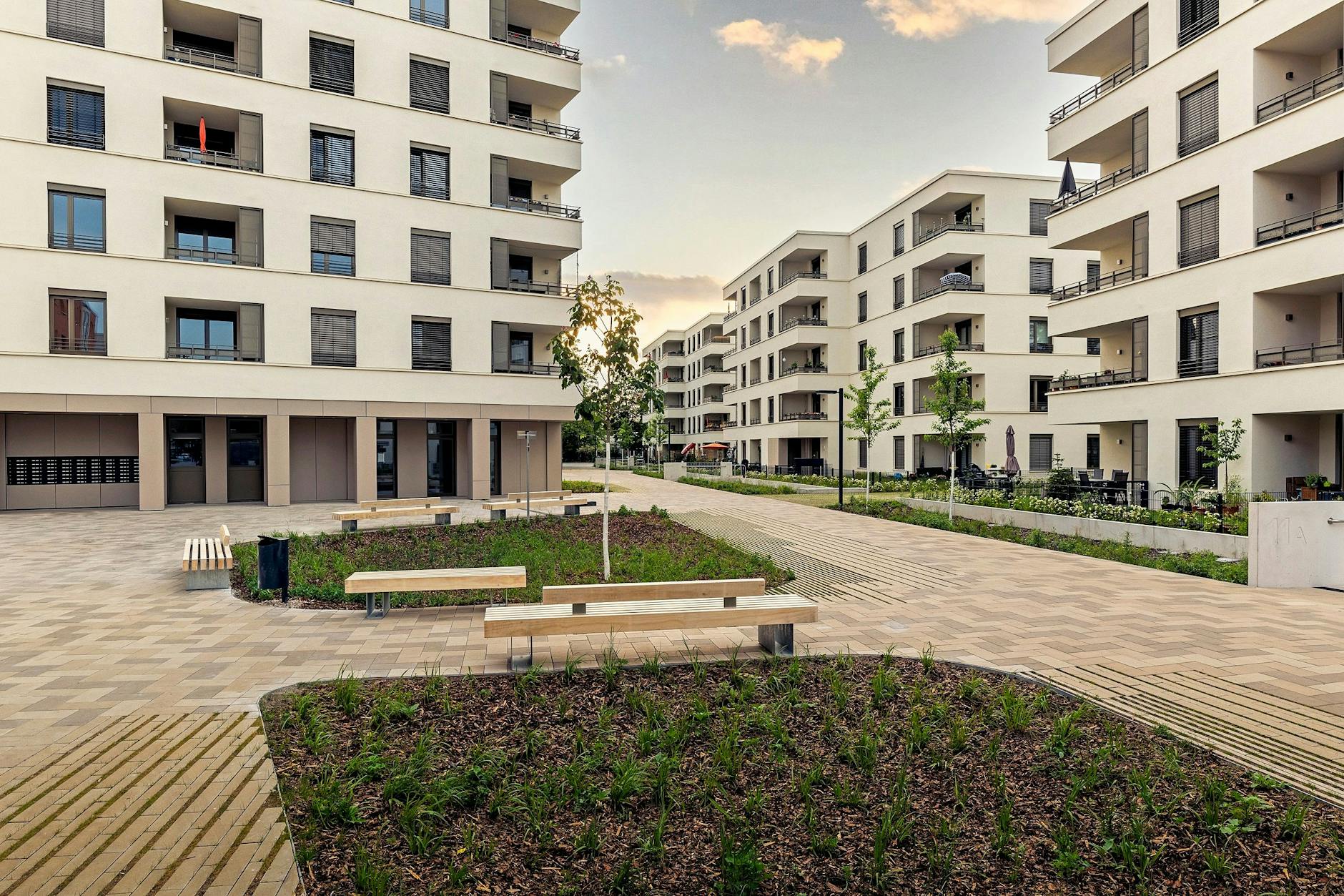 Das neue Wohnquartier am Spektepark in Spandau.