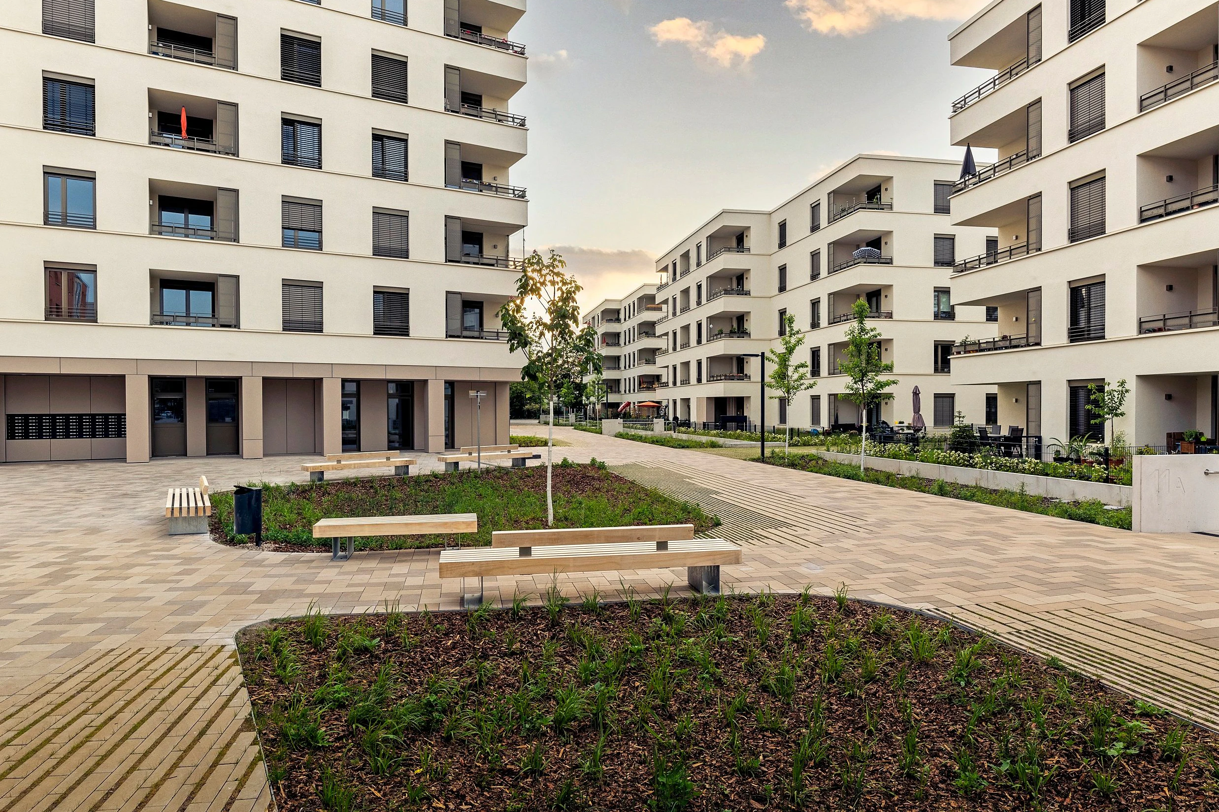 Das neue Wohnquartier am Spektepark in Spandau.