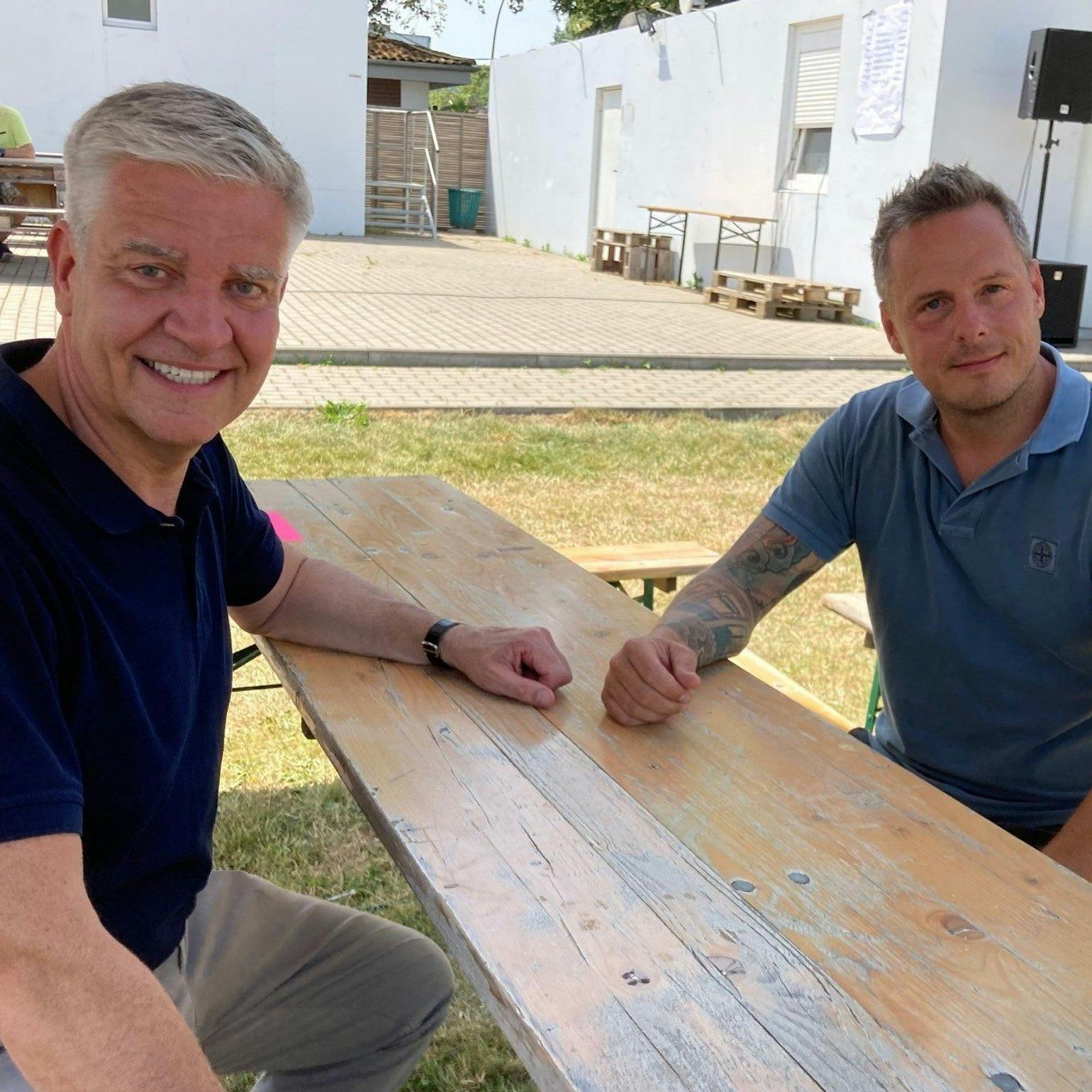 Die beiden Kandidaten Frank Steffel (l.) und Kay Bernstein trafen sich vergangene Woche.