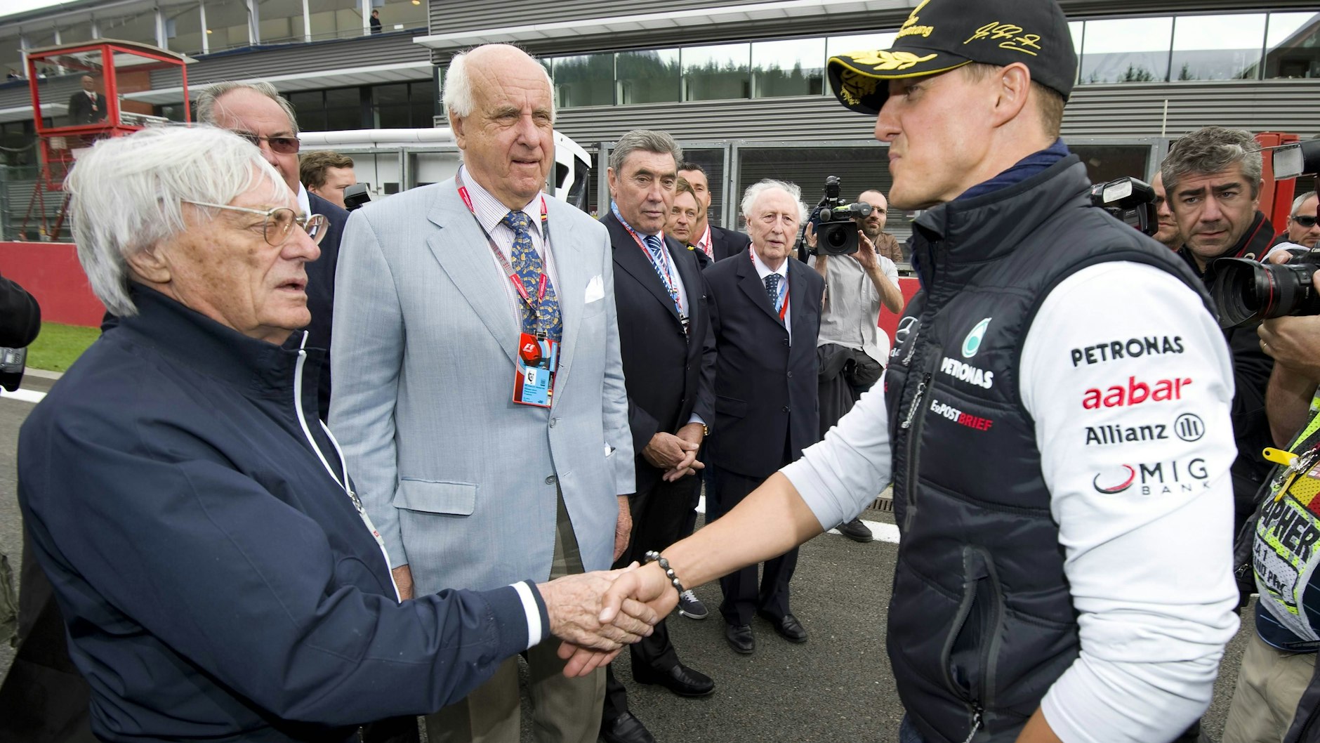 Ex-Formel-1-Boss Bernie Ecclestone und Rekordweltmeister Michael Schumacher prägten die Königklasse.