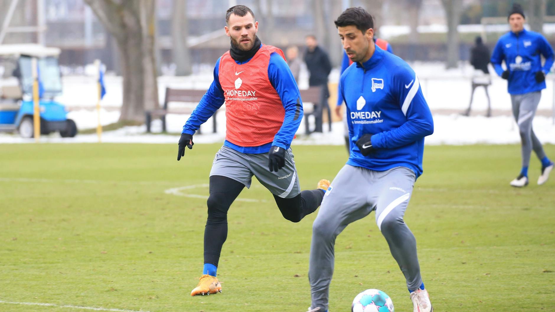 Eduard Löwen, hier im Duell mit Sami Khedira, spielte bei Hertha BSC kaum eine Rolle.