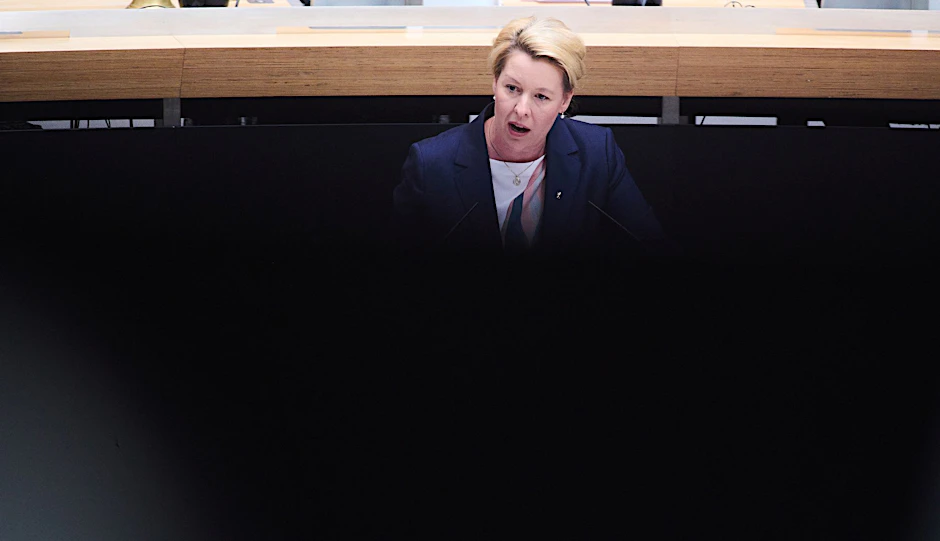 Berlins Regierende Bürgermeisterin Franziska Giffey (SPD).  
