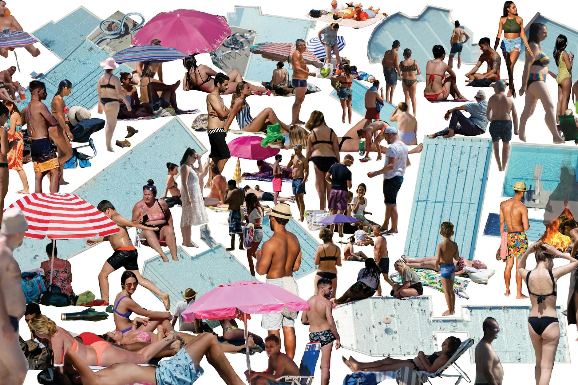 An heißen Wochenenden besuchen mehr als 100.000 Menschen Berlins Freibäder.