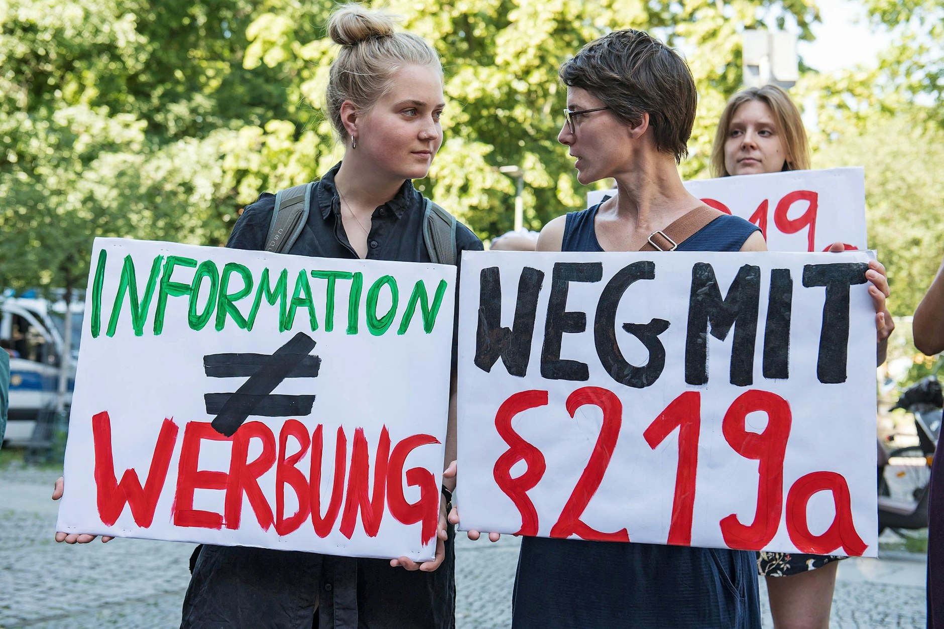 Protest gegen den Paragraf 219a in Berlin