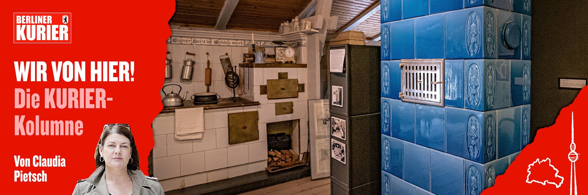 So prächtig, wie dieses Schmuckstück im Ofenmuseum Velten, war der Kachelofen unserer Autorin in ihrer ersten Berliner Wohnung nicht. Aber er hat gut geheizt.