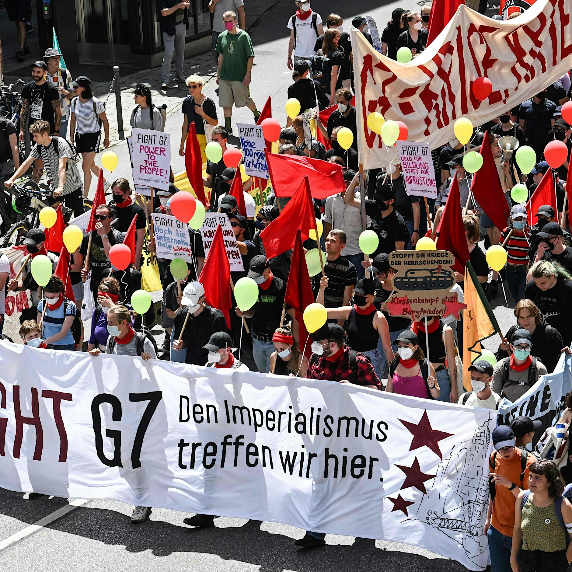G7-Gipfel: Tausende demonstrieren in München - Festnahmen nach Demo