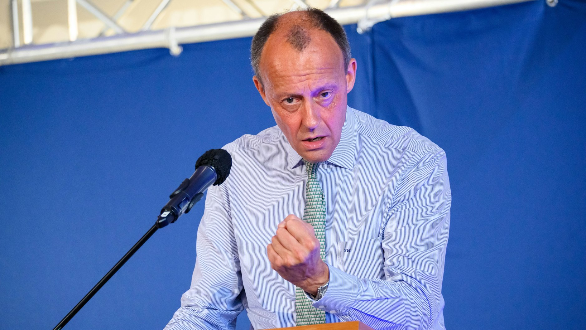 CDU-Bundesvorsitzender&nbsp;Friedrich Merz spricht auf einem CDU-Landesparteitag (Archivfoto).