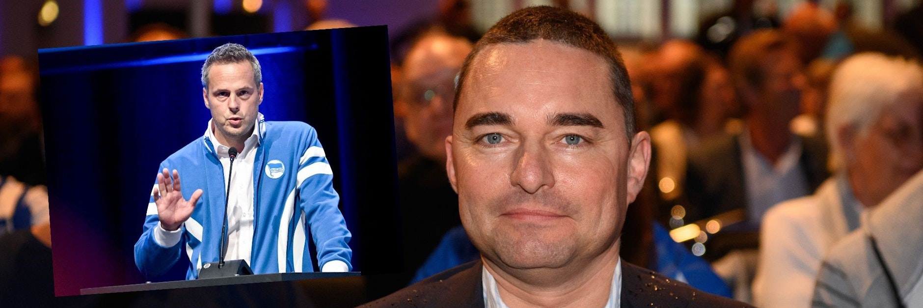 Hertha-Investor Lars Windhorst (r.) zeigt sich offen für Gespräche mit dem neuen Hertha-Präsidenten Kay Bernstein.