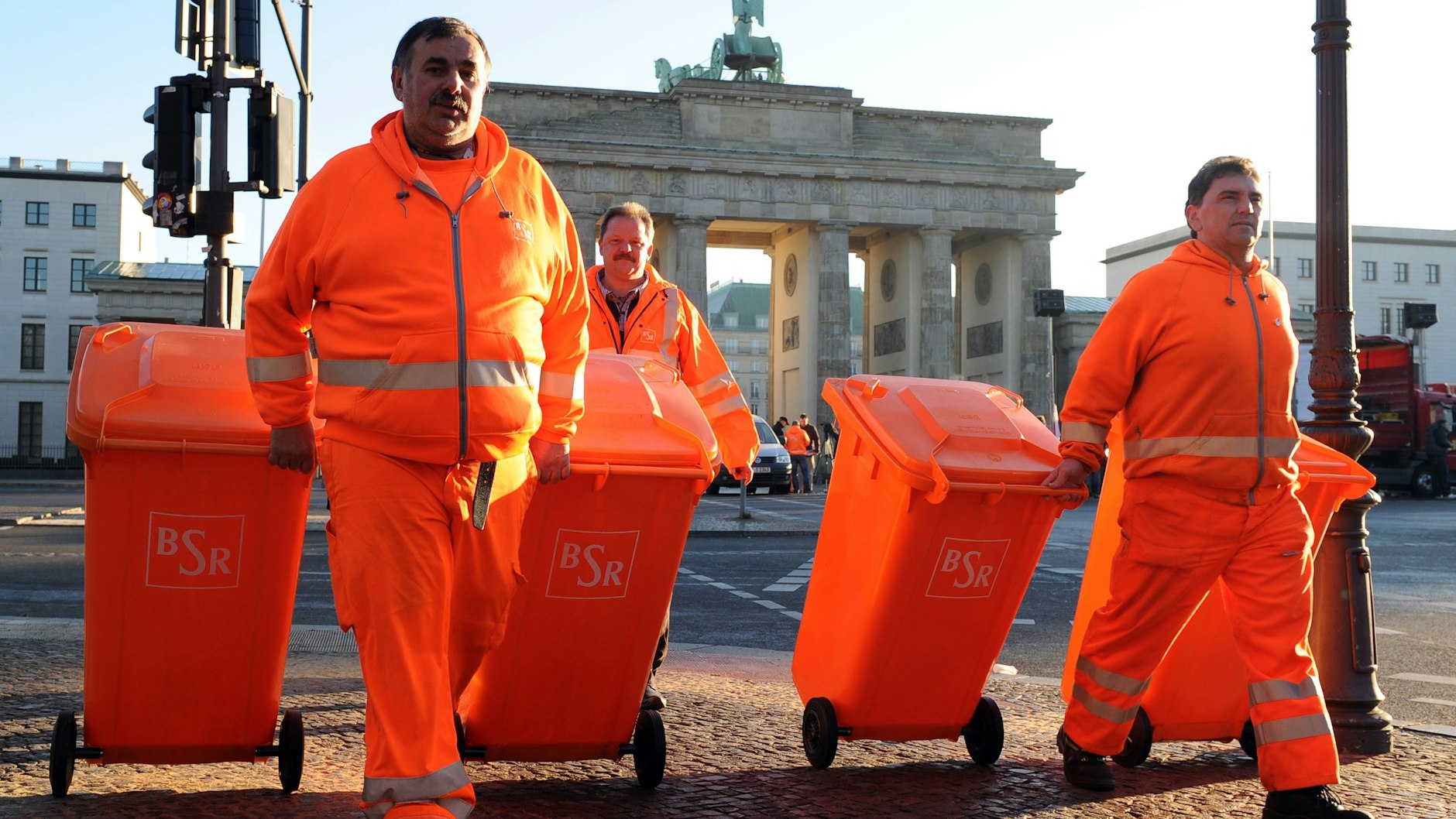 6.000 BSR-Mitarbeiter kümmern sich darum, dass Berlin sauber bleibt.