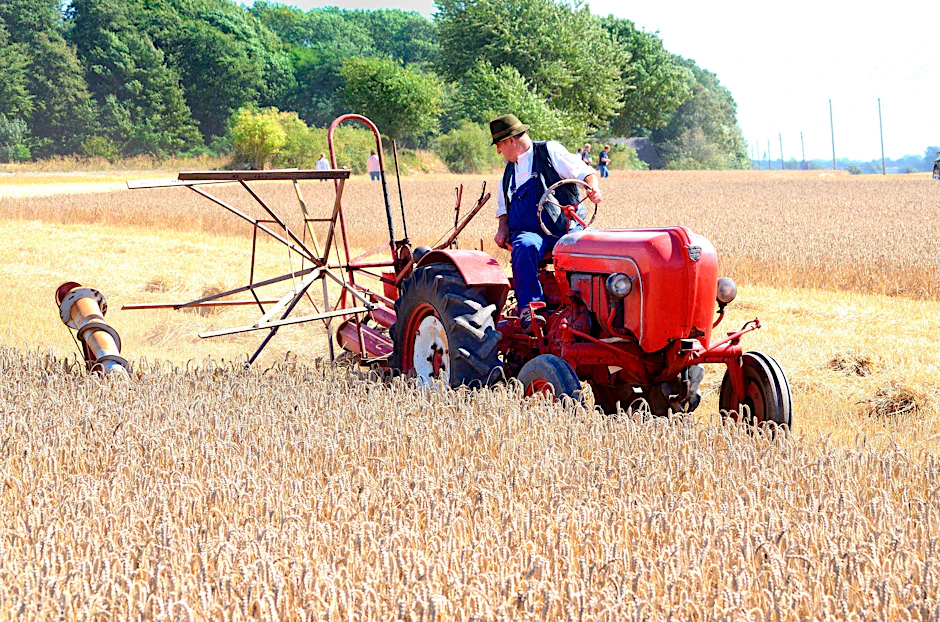 Hier noch in vollem Einsatz: Ein Bauer mit seinem Trecker von Porsche (Symbolbild)