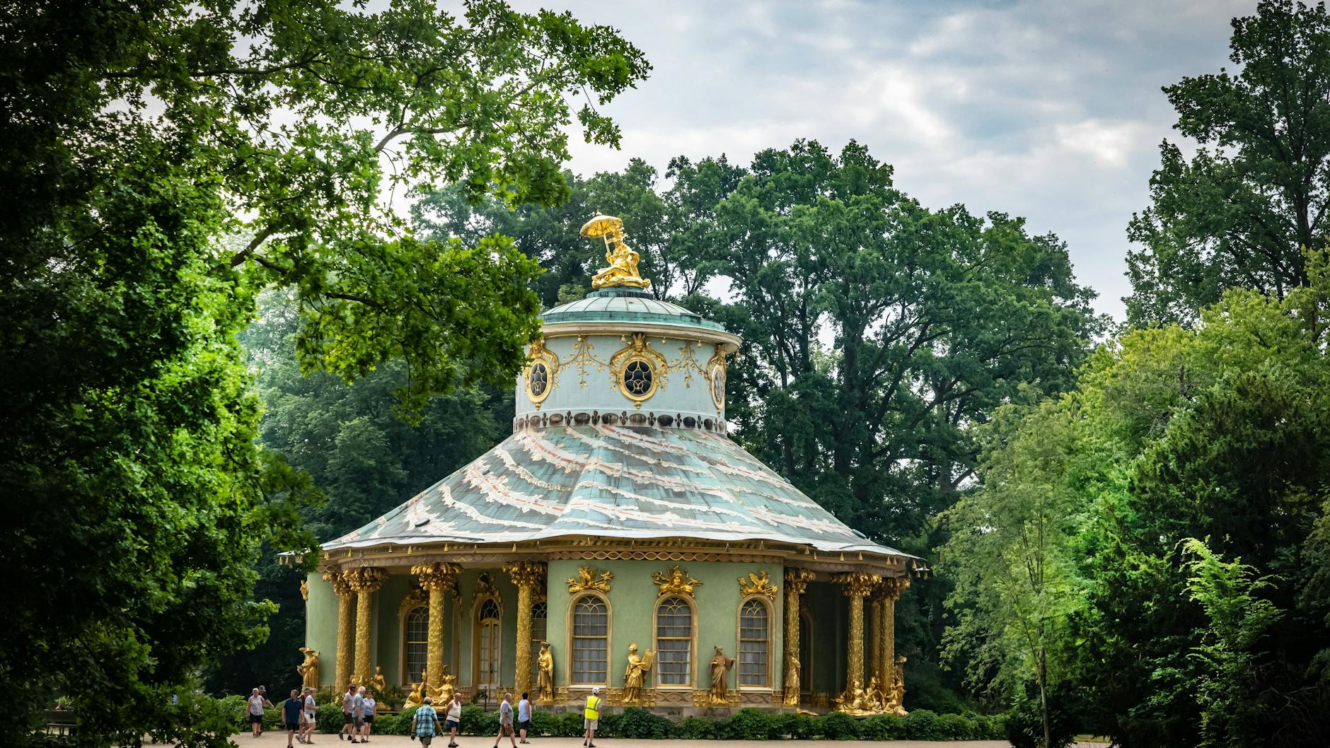 Das Chinesisches Teehaus im Schlosspark Sanssouci.