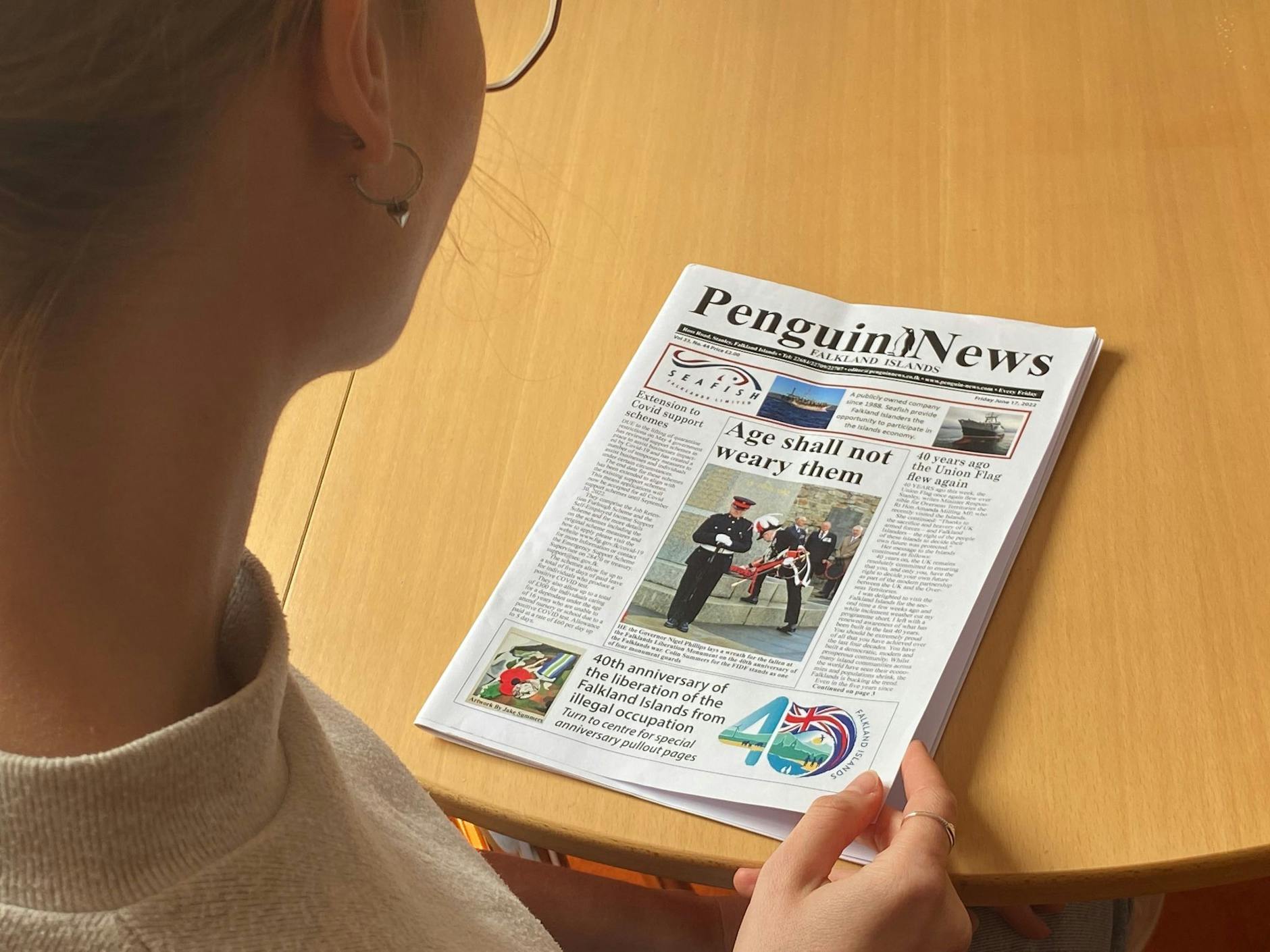 PRODUKTION - Die «Penguin News» auf den Falklandinseln erscheinen in einer Auflage von 1000 Exemplaren.