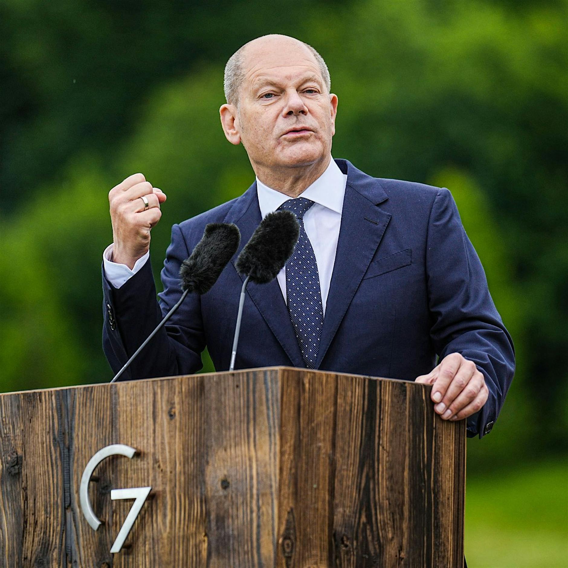 Ergebnisse des G7-Gipfels: Kanzler Scholz zieht Bilanz