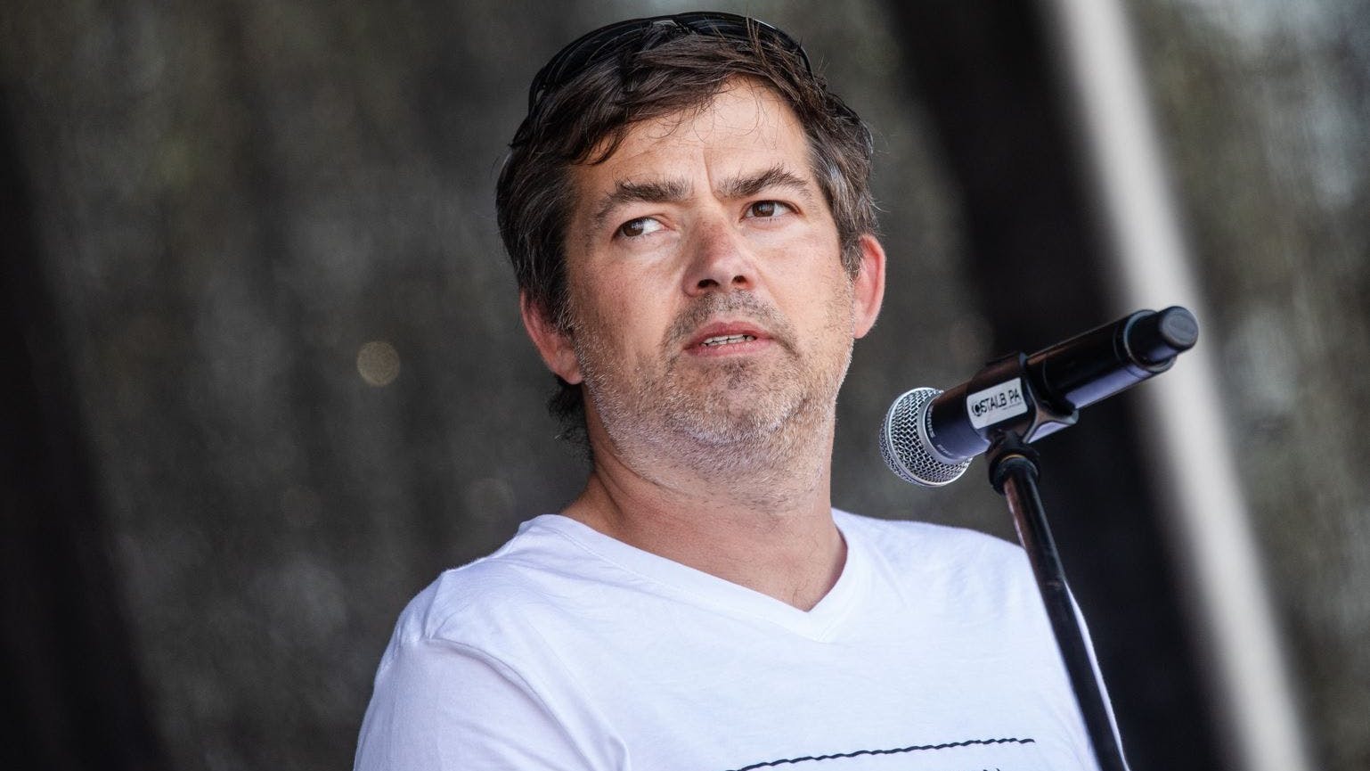 Michael Ballweg bei einer Demo gegen die Corona-Maßnahmen (Archivbild)