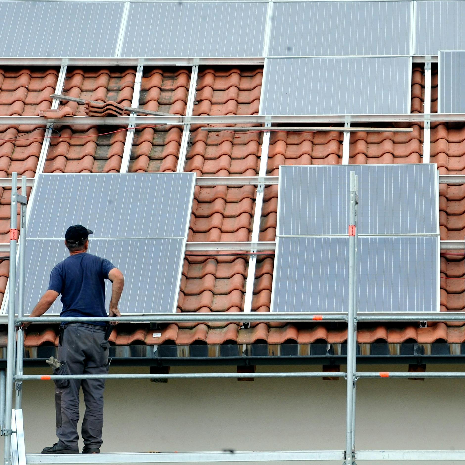 Bei Sonnenschein wird die Solaranlage von Jens Husemann abgeschaltet