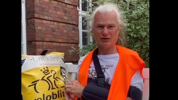 Der Demonstrant im Twitter-Video