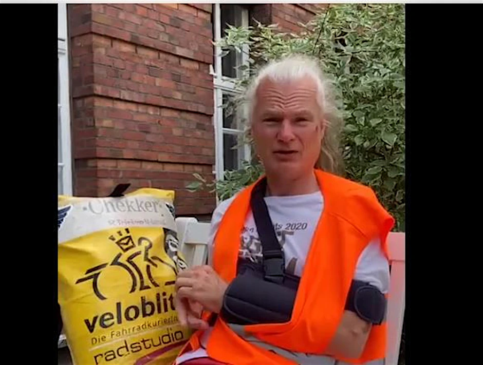 Der Demonstrant im Twitter-Video