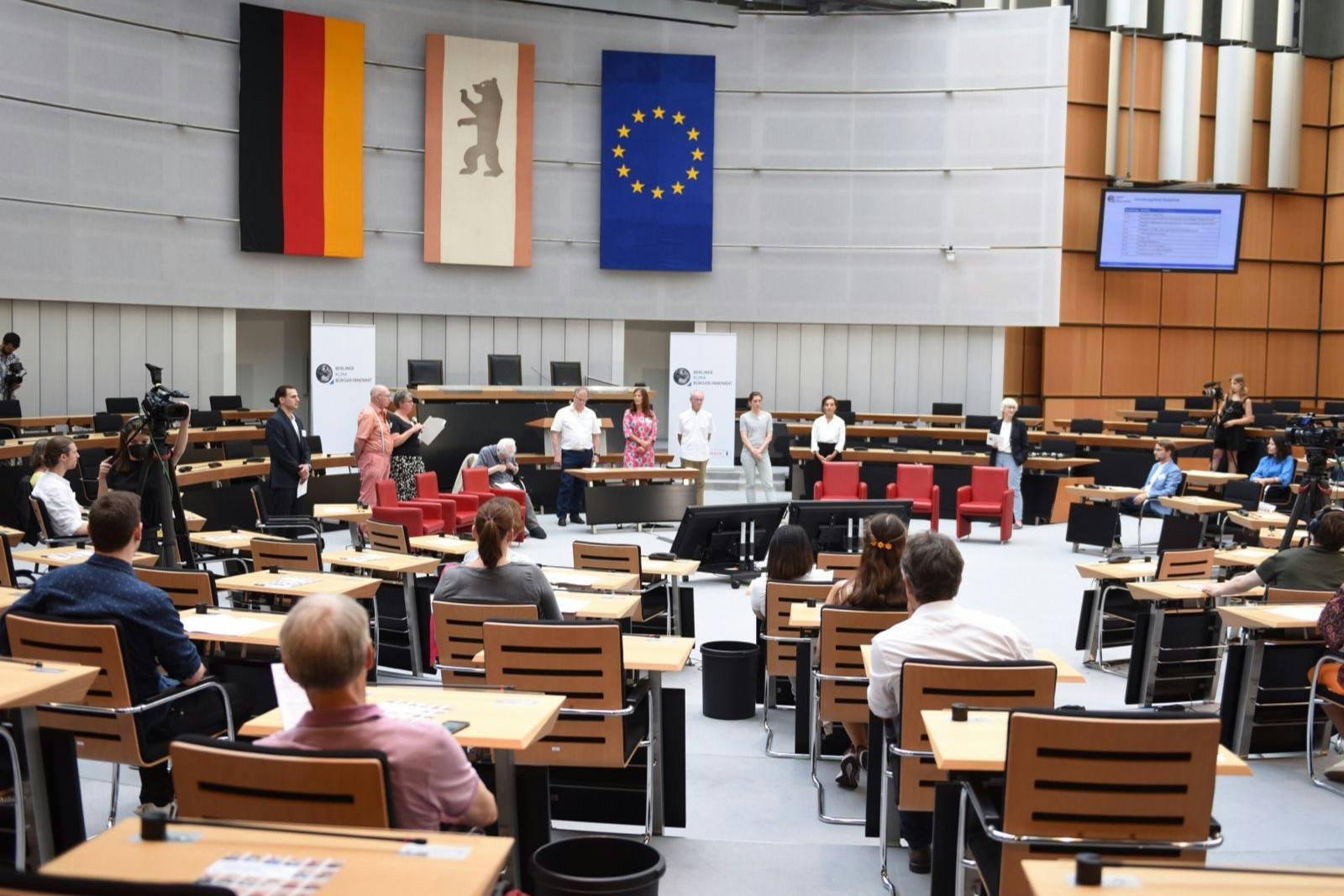 Berliner Klimabürger:innenrat im Berliner Abgeordnetenhaus.