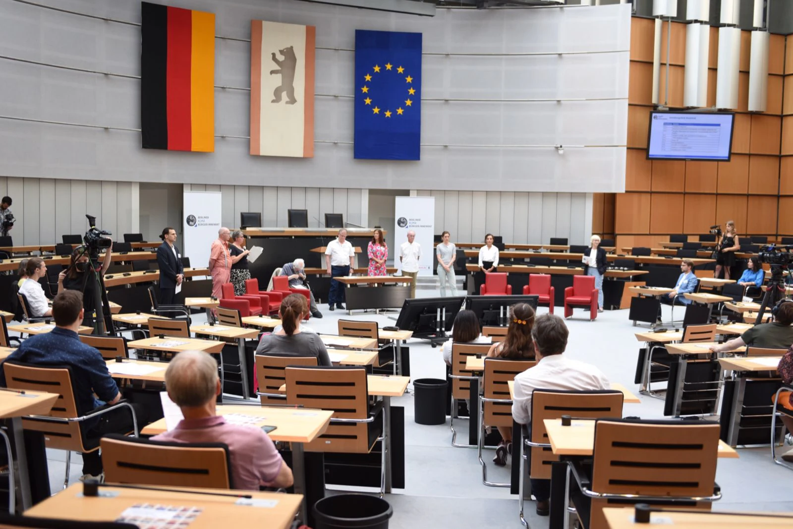 Berliner Klimabürger:innenrat&nbsp;im Berliner Abgeordnetenhaus.