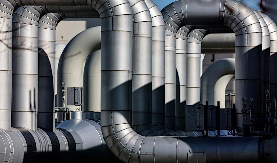 Rohre an der Anlandungsstelle der „Nord Stream 1“-Gaspipeline in Lubmin.