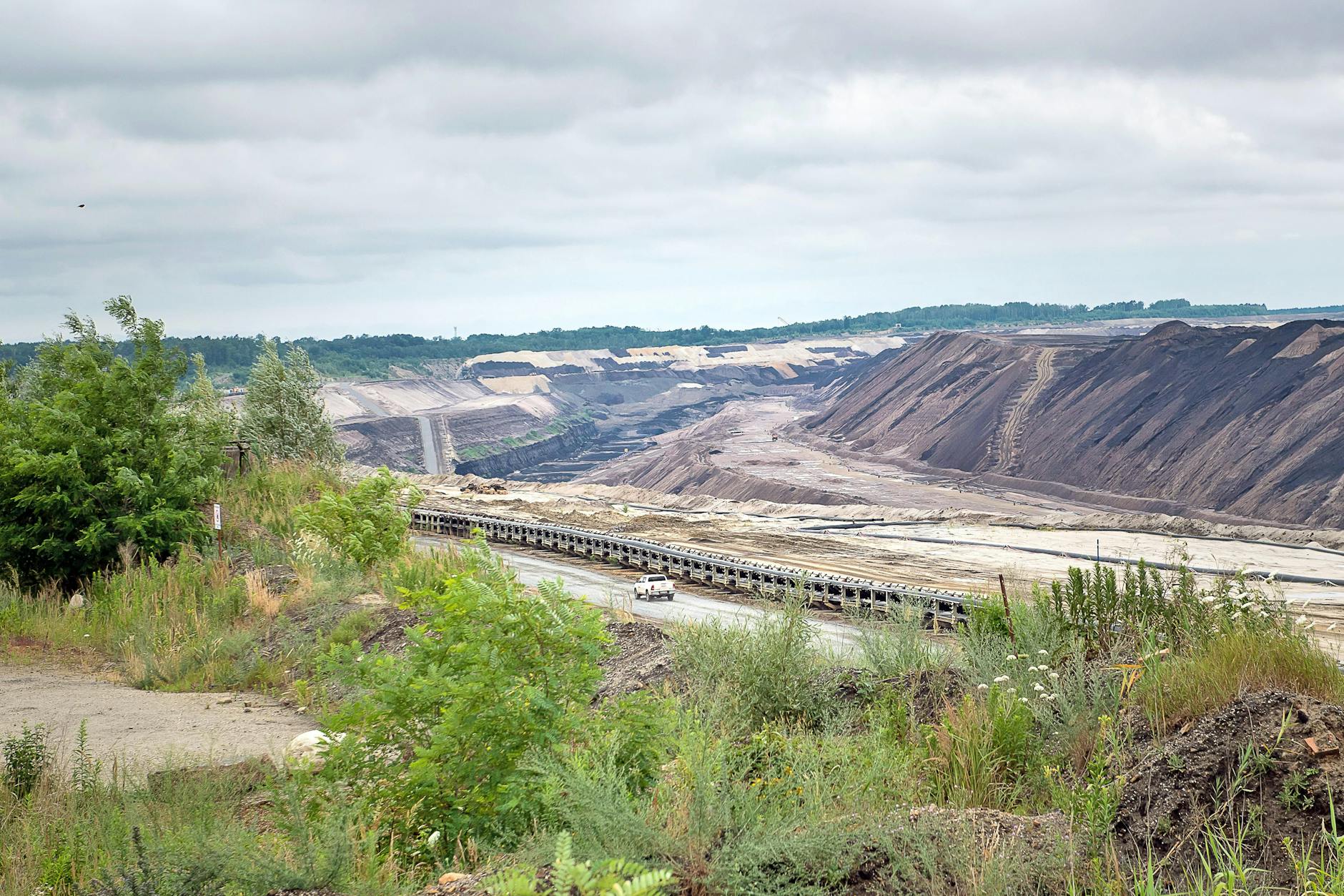 Im Tagebau Welzow Süd werden jährlich bis zu 20 Millionen Tonnen Braunkohle gefördert.