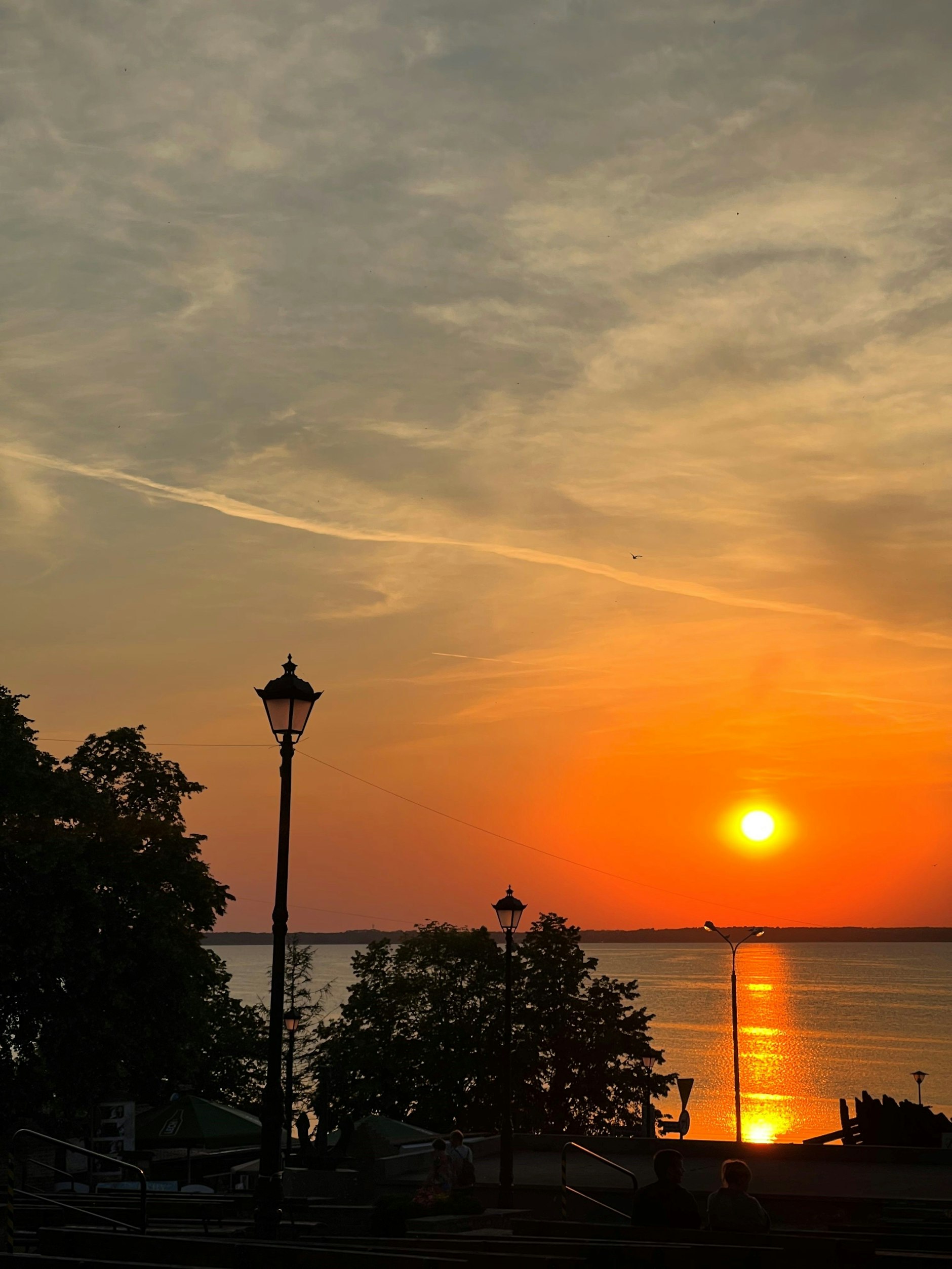 Abendlicher Blick aufs Haff