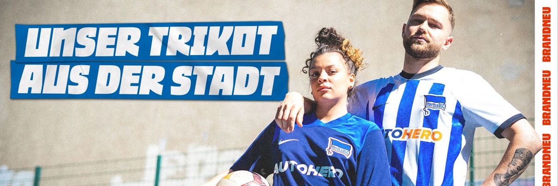 Hertha BSC präsentiert die neuen Trikots der Saison und erntet dafür bei den Fans ein geteiltes Echo.