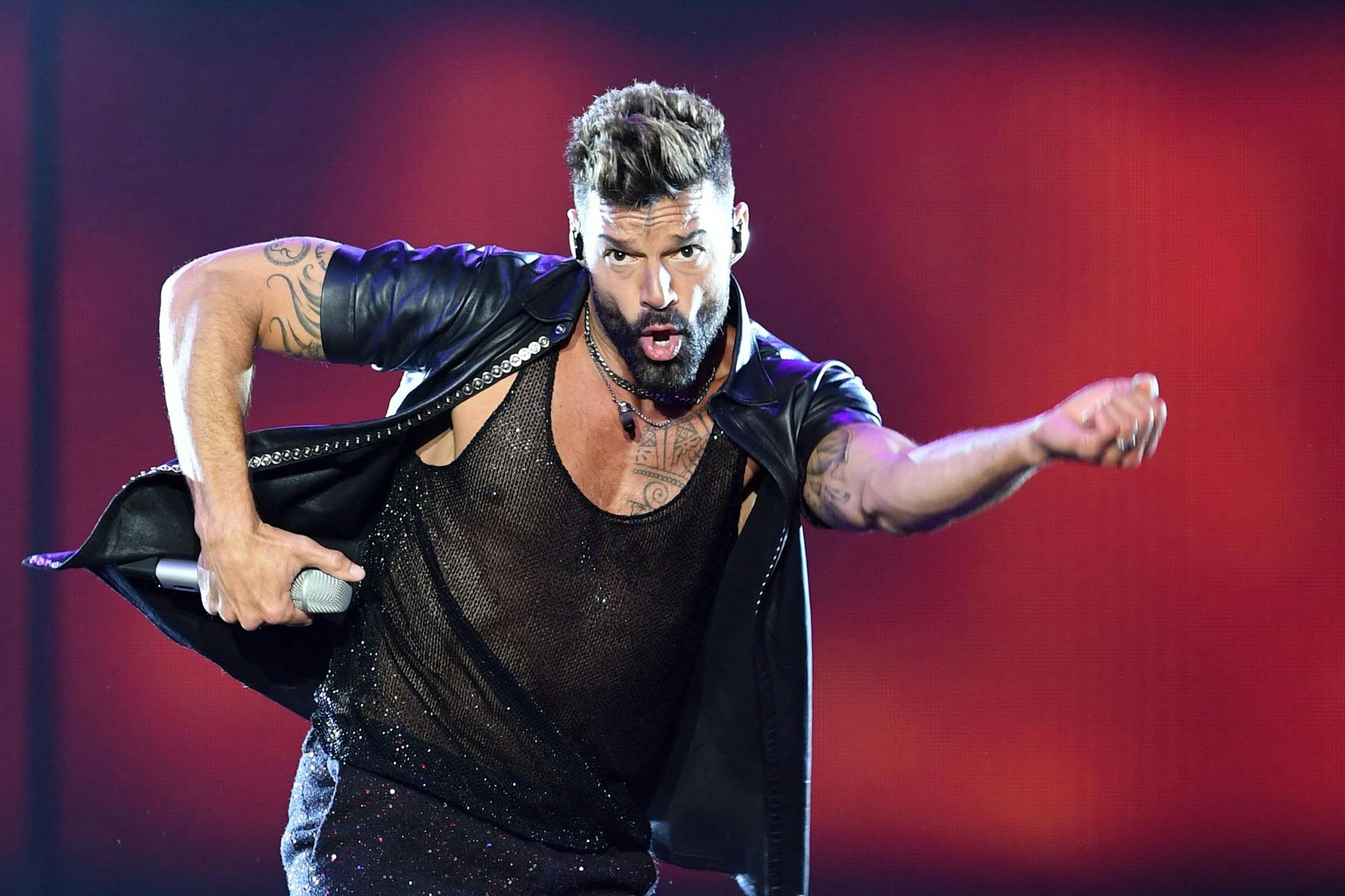 Ricky Martin bei einem Konzert in Uruguay