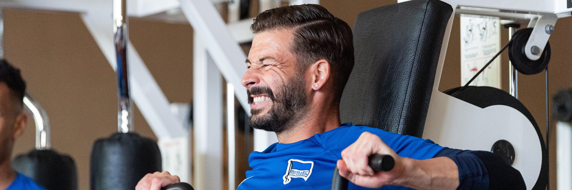 Pumpen für die neue Saison – und einen neuen Vertrag: Marvin Plattenhardt will bei Hertha BSC verlängern.