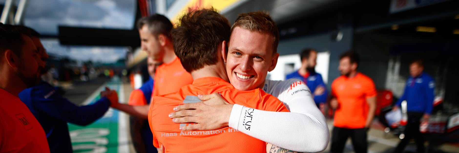 Pure Erleichterung: Haas-Pilot Mick Schumacher (23) fuhr beim Formel-1-Rennen in Silverstone erstmals in die Punkte.