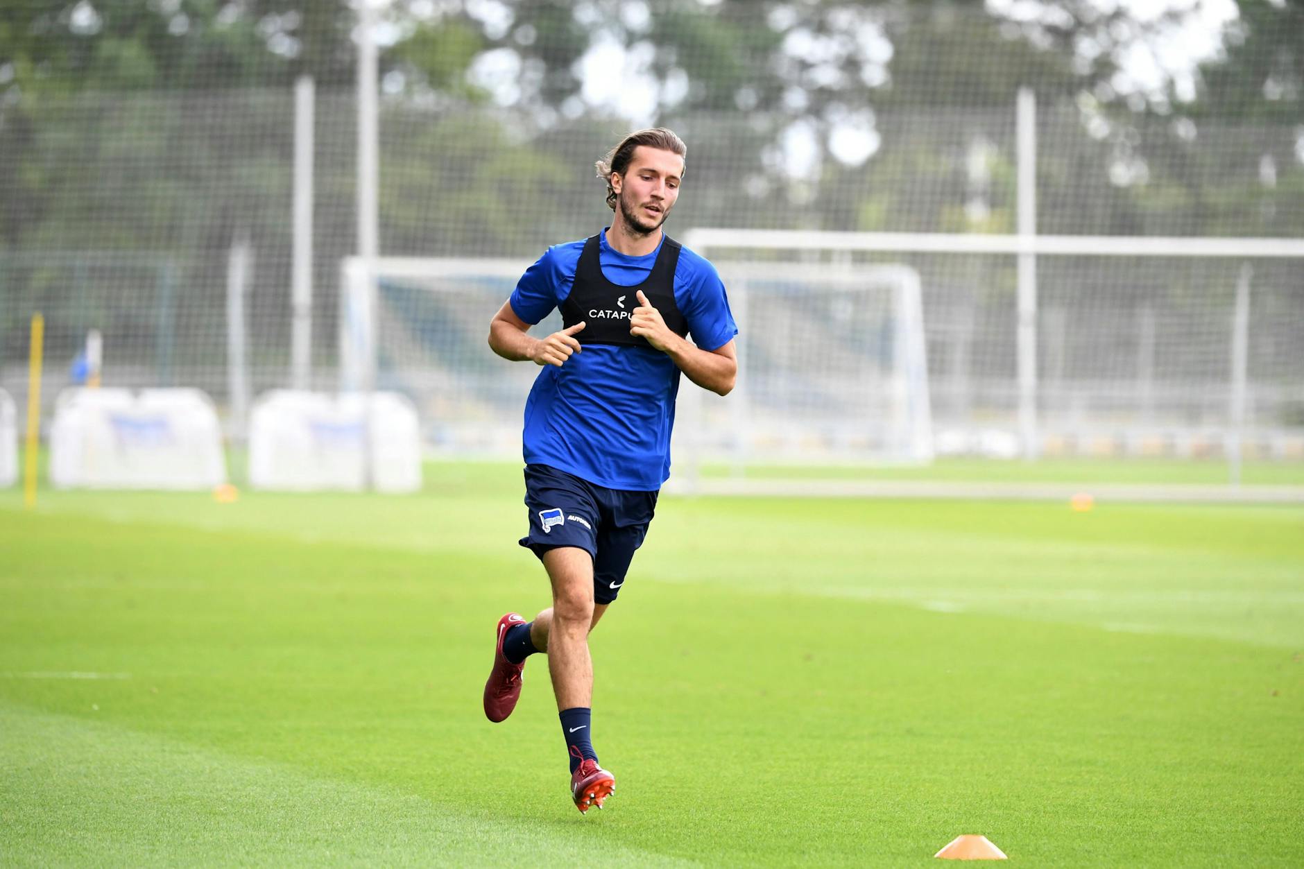 Ivan Sunjic trainierte Mittwoch das erste Mal bei Hertha. Steigerungsläufe standen für den Neuzugang auf dem Programm.