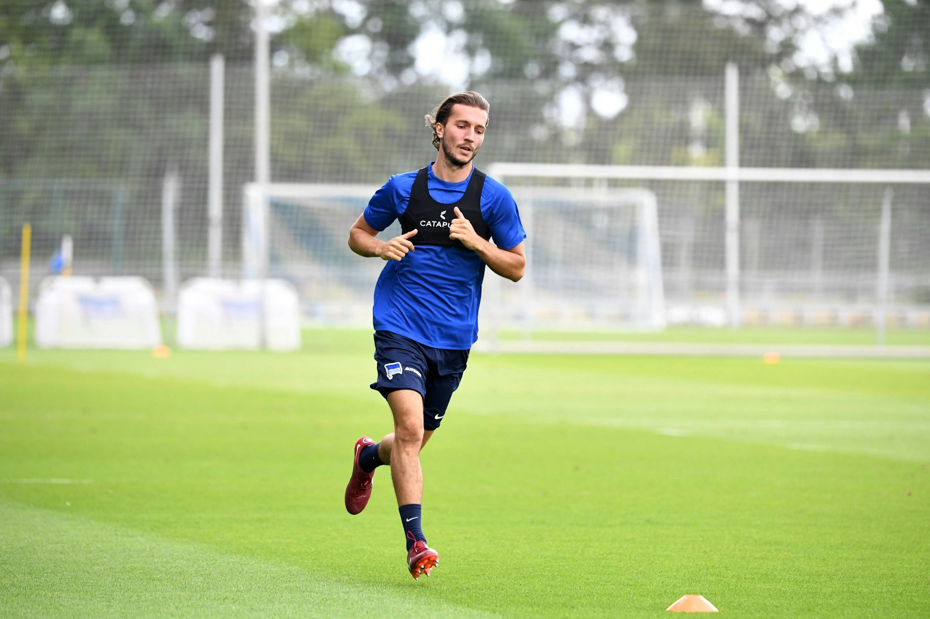 Ivan Sunjic trainierte Mittwoch das erste Mal bei Hertha. Steigerungsläufe standen für den Neuzugang auf dem Programm.