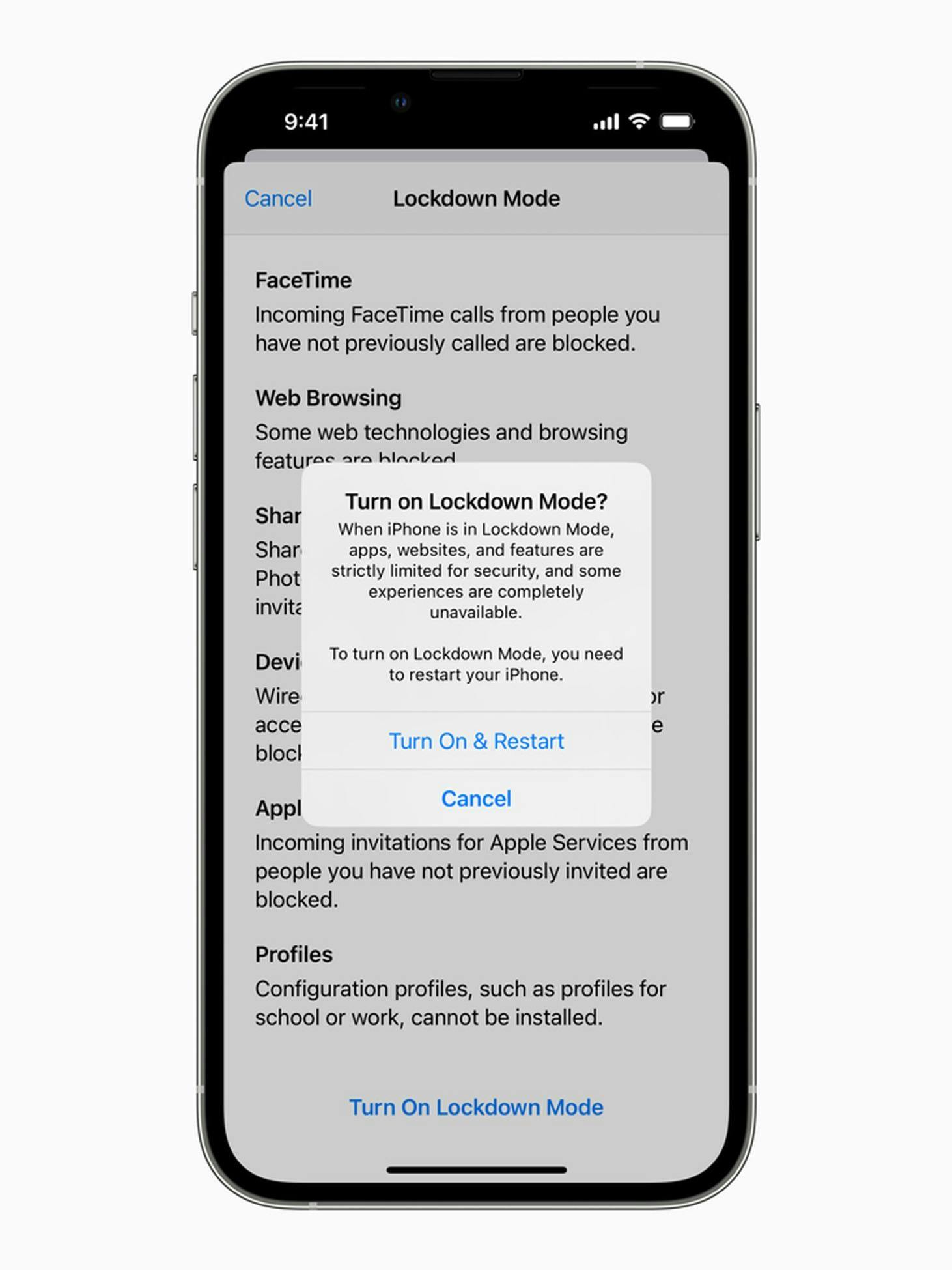 Mit dem „Lockdown Mode“ können User ihre Geräte besser schützen.