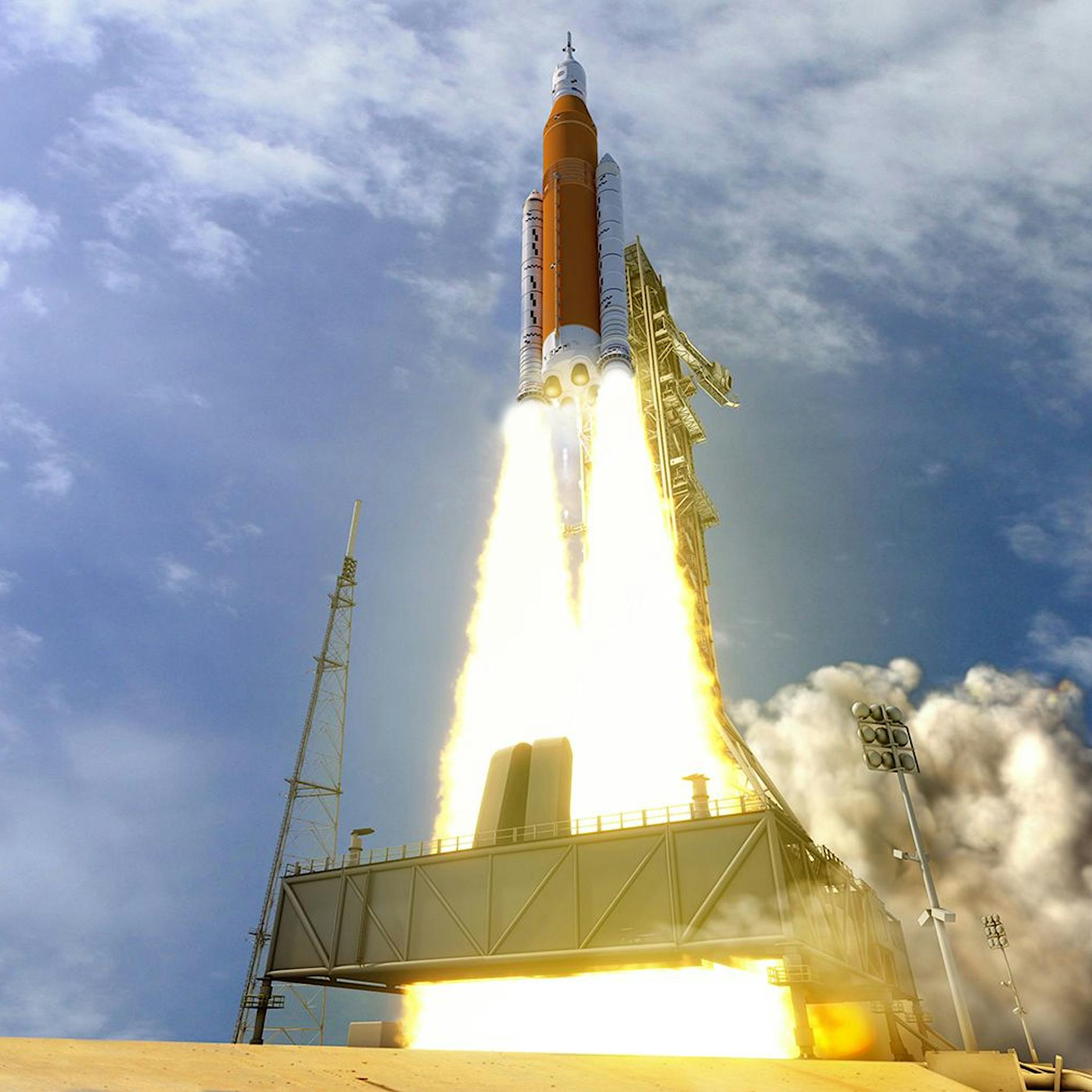 Die Nasa hat für Mondmissionen die stärkste Rakete der Welt entwickelt