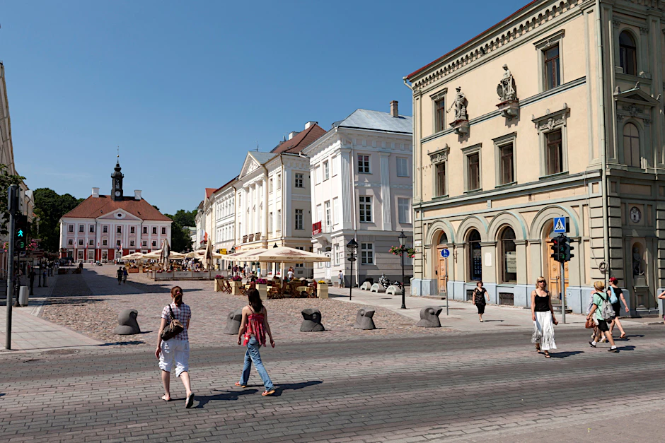 Der Rathausplatz in&nbsp;Tartu